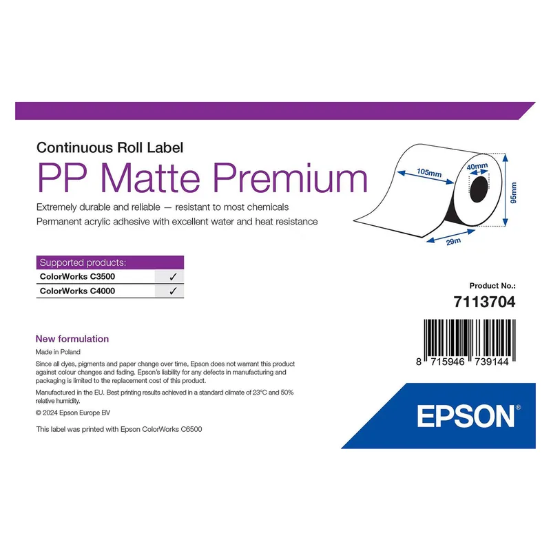 Epson 7113704 printeretiket van Epson – productfoto