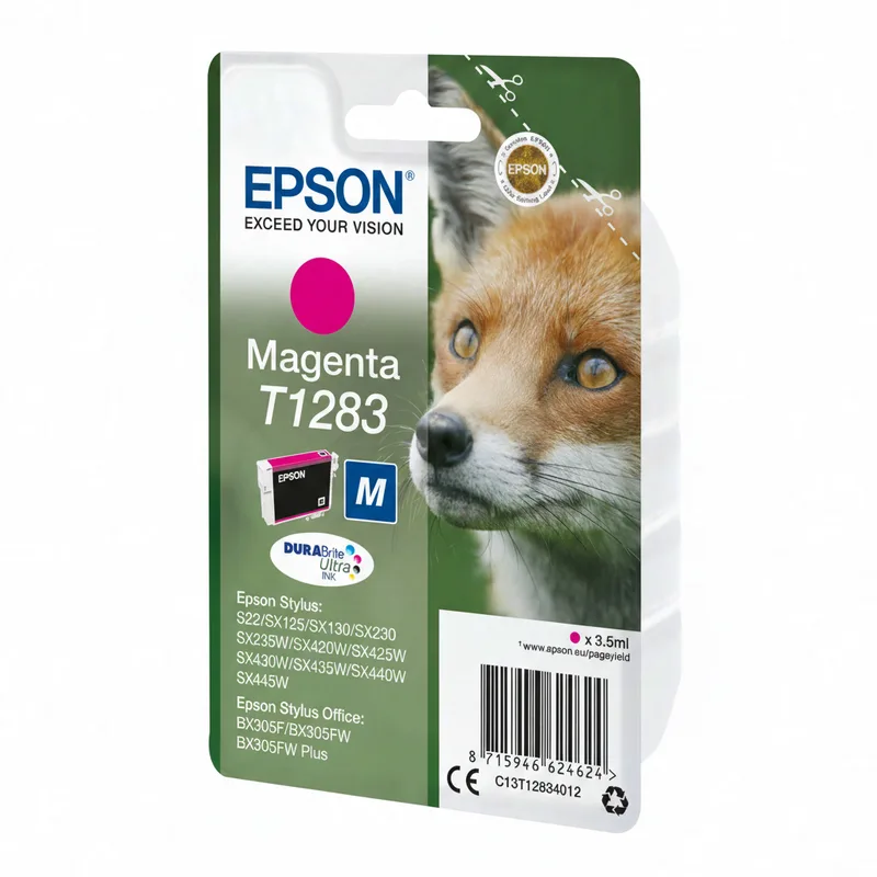 Fox enkelverpakking magenta T1283 DURABrite Ultra inkt van Epson – productfoto