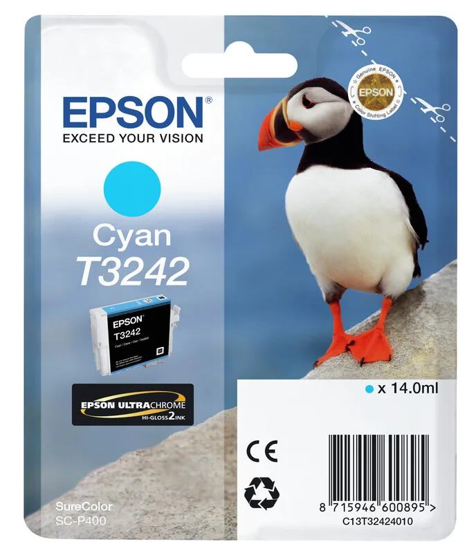 SureColor T3242 cyaan inkt by Epson – product photo