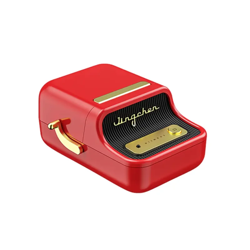 B21 Etikettendrucker Thermotransfer 203 x 203 dpi Etikettenbreite (max.): 48 mm Bluetooth®, Akku-Betrieb von Niimbot in Rot – Produktfoto