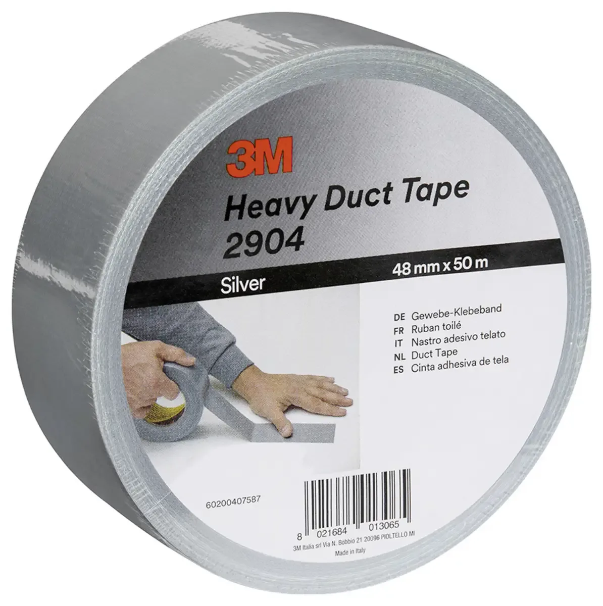 3M 2904D4850S Ruban adhésif toilé 3M™ 2904 (L x l) 50 m x 48 mm 1 pc(s) de 3M en Argent – photo produit