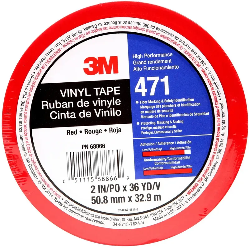 3M 471R50IW PVC-Klebeband Rot (L x B) 33 m x 50 mm 1 St. de 3M – photo produit