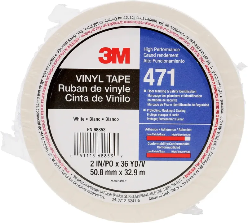 3M 471W50IW PVC-plakband Wit (l x b) 33 m x 50 mm 1 stuk(s) van 3M – productfoto