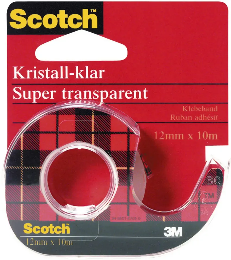 3M 600H1210 Klebeband Scotch® Crystal Clear 600 Transparent (L x B) 10 m x 12 mm 1 St. by 3M – product photo
