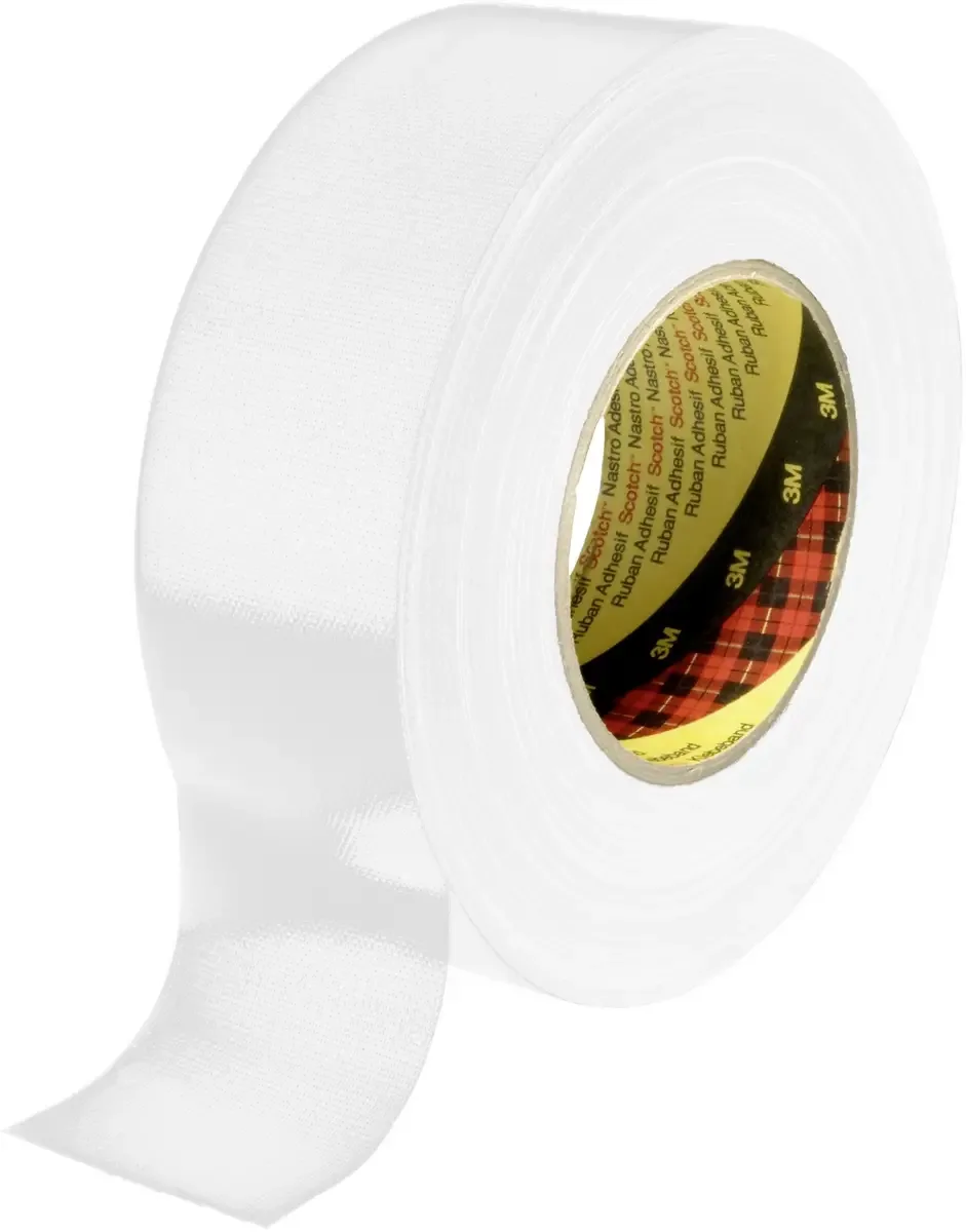 3M 389W25 Textieltape Wit (l x b) 50 m x 25 mm 1 stuk(s) van 3M in Wit – productfoto