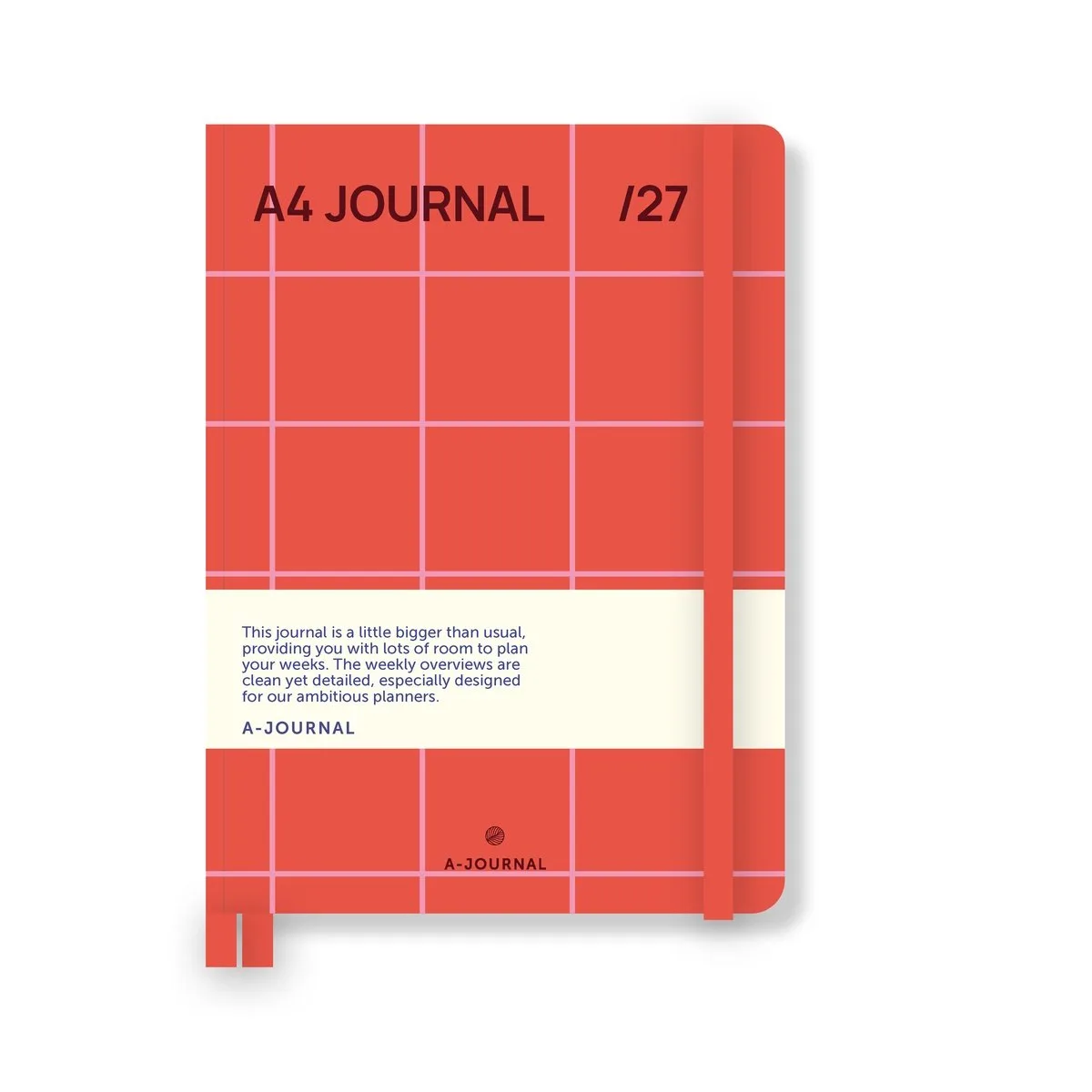 A4 My Journal Agenda 2027 - Roze van A Journal in Rood – productfoto
