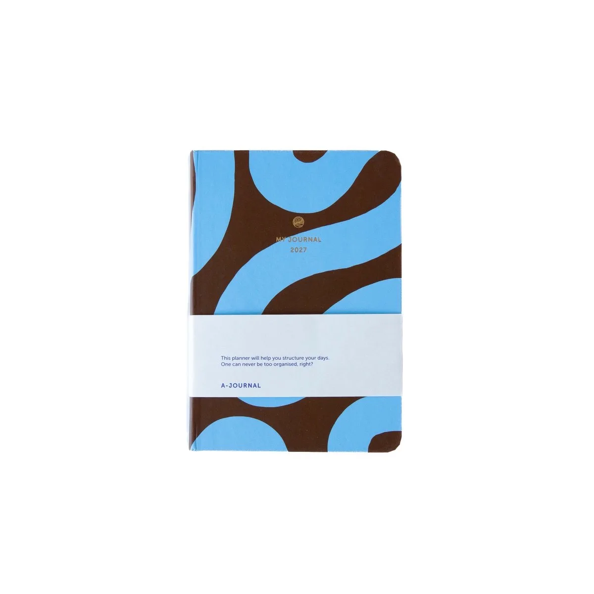 A6 My Journal Agenda 2027 - Flow Chocolade van A Journal in Blauw – productfoto