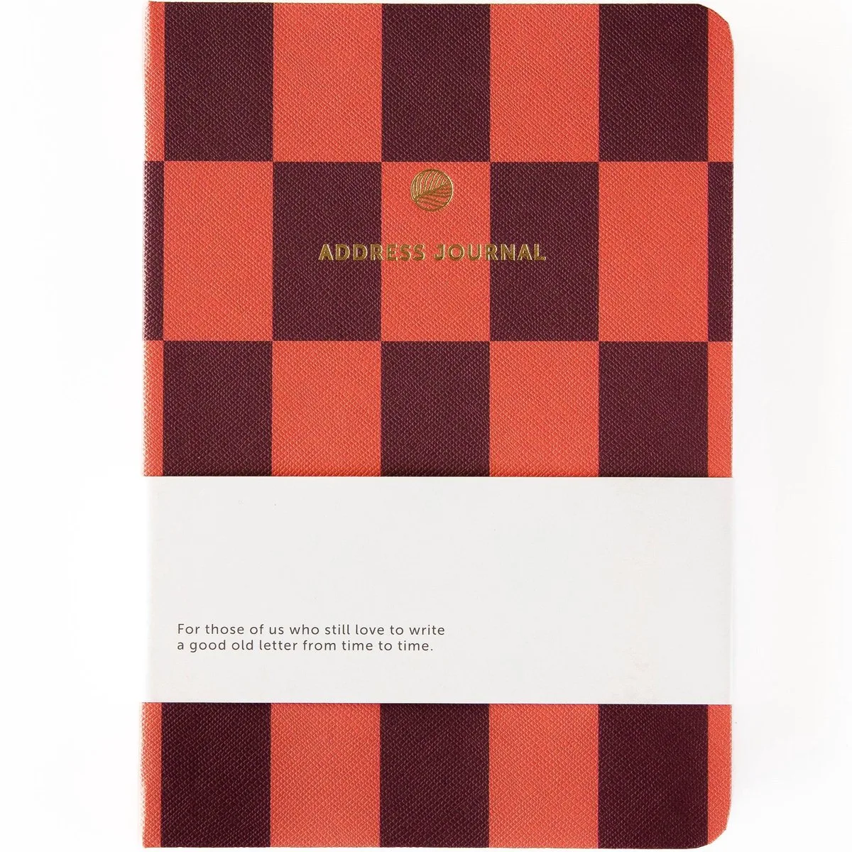 Adresboek - Geruit - 12 x 17 cm by A Journal in Brown – product photo