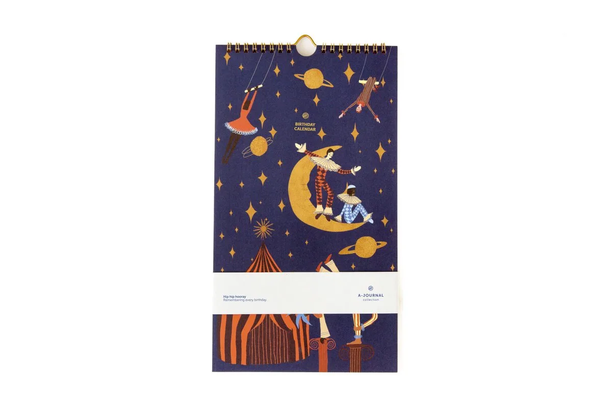 Birthday Calendar - Circus by A Journal in Blue – product photo
