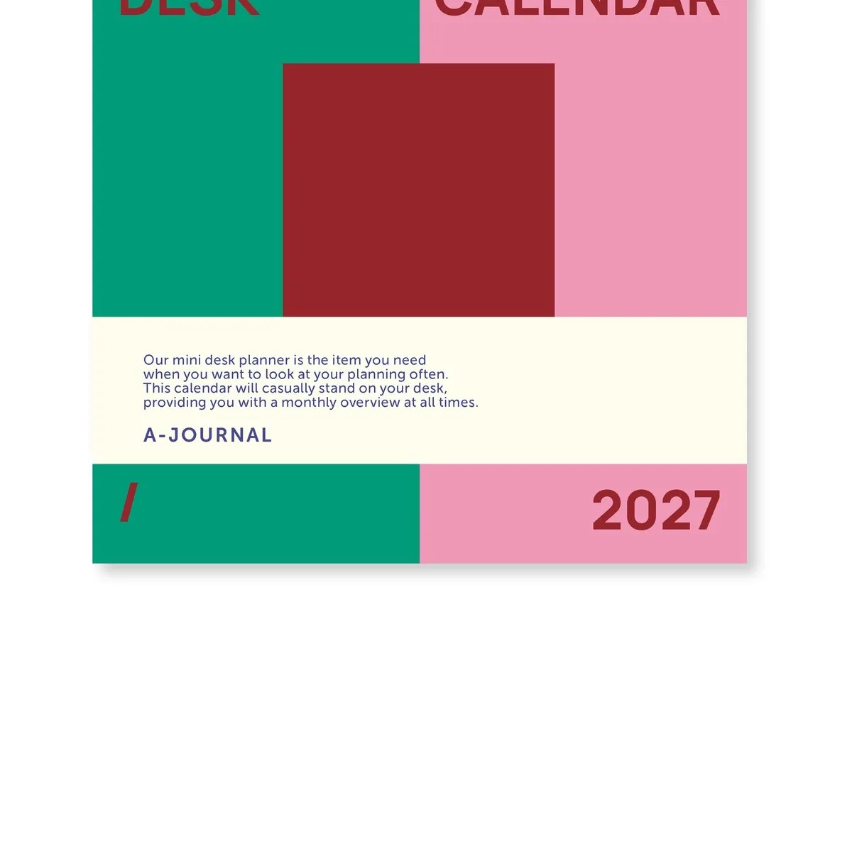 Desk Calendar - Bureaukalender - Groen 2027 van A Journal – productfoto