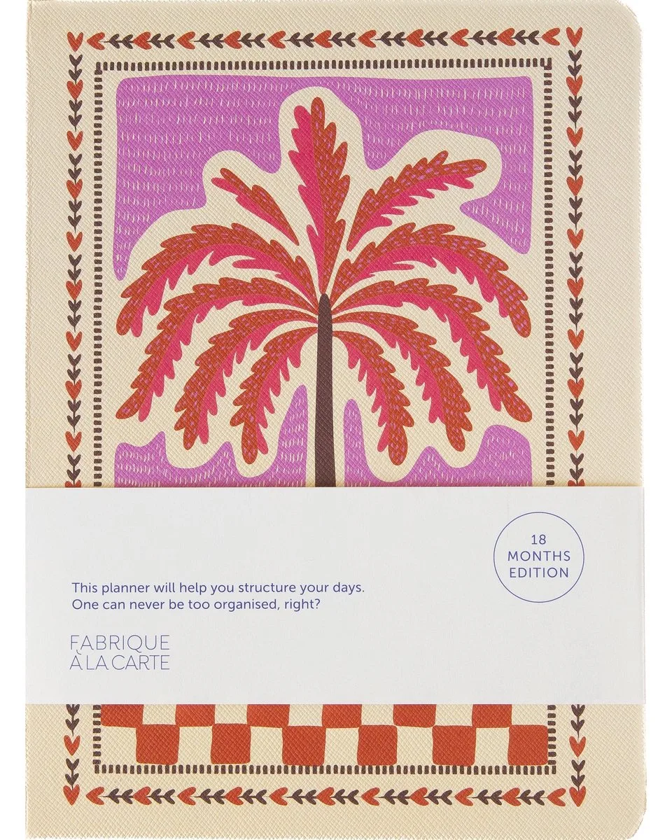 Fabrique - 18 maanden agenda - 2026-2027 - Palmboom - Roze by A Journal in Pink – product photo