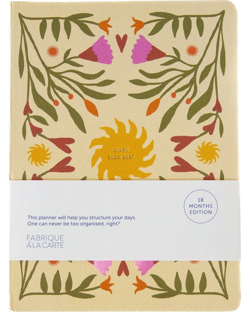 Fabrique - Agenda 2026/2027 - 18 maanden - Sun - A5 van A Journal in Beige – productfoto