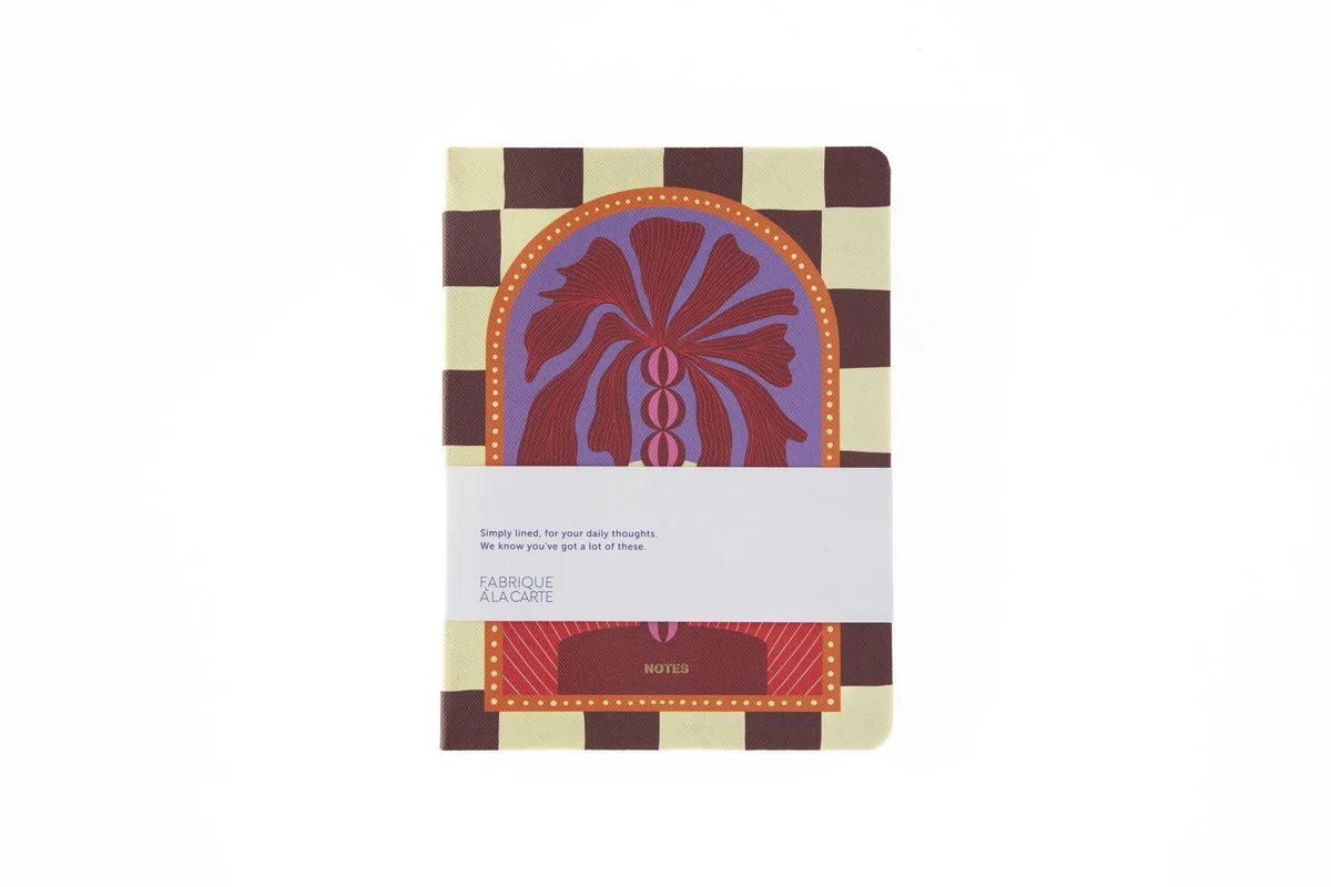 Fabrique - Notitieboek - A5 - Gelinieerd de A Journal en Geruit Palm – photo produit
