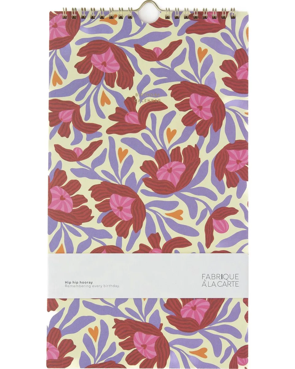 Fabrique - Verjaardagskalender van A Journal in Flowers Beige – productfoto