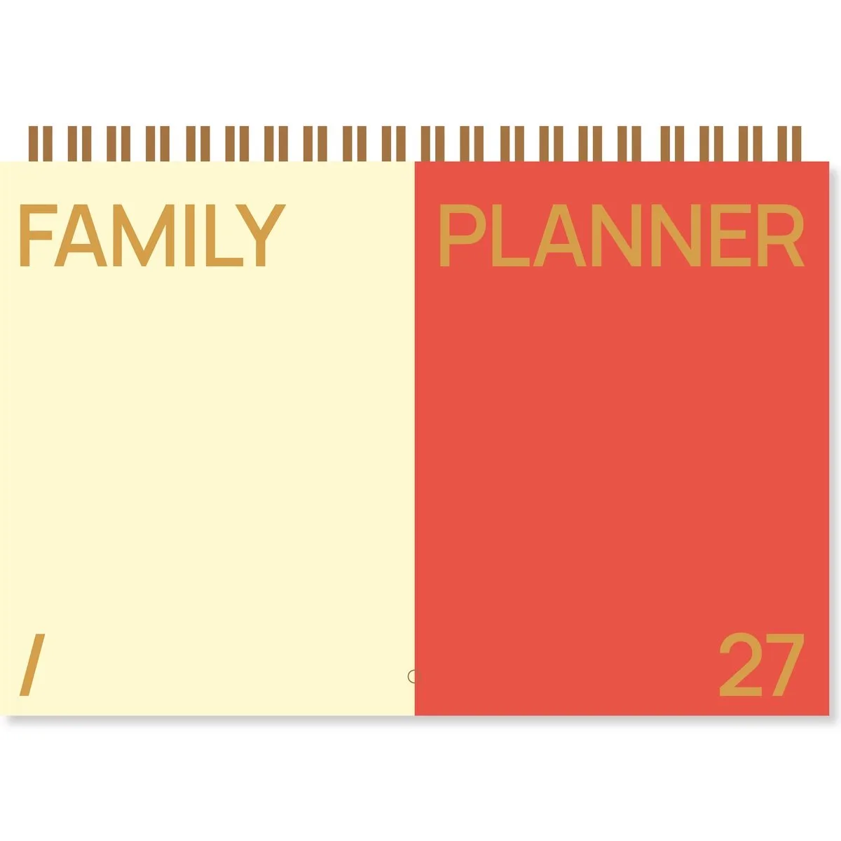 Family Planner 2027 - Orange by A Journal in Cream – product photo