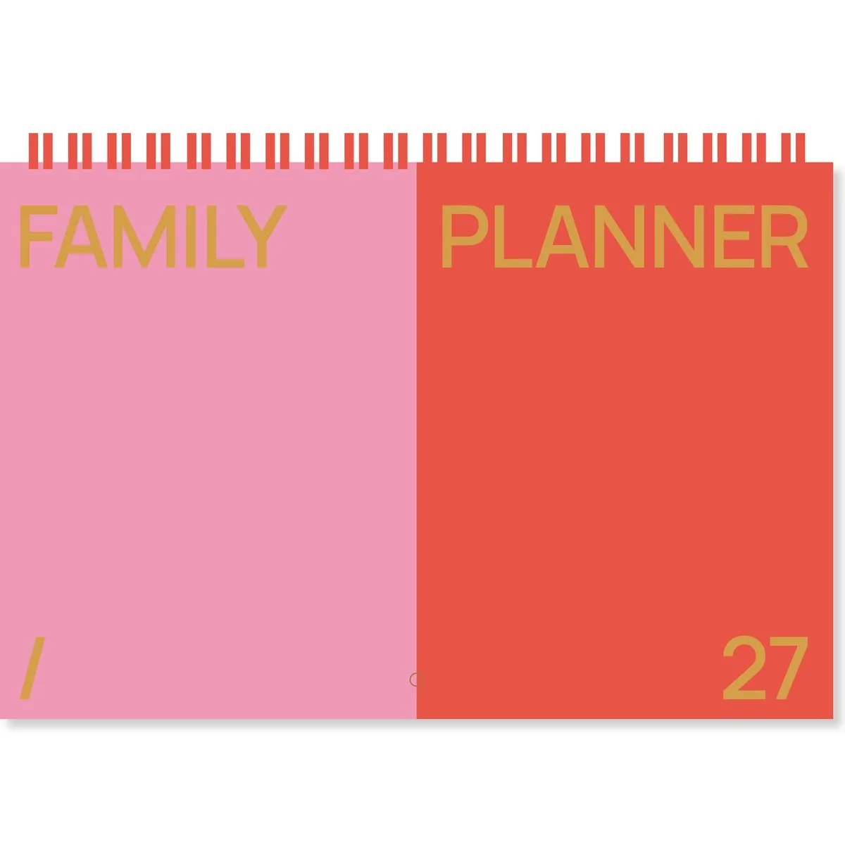 Family Planner 2027 - Red van A Journal in Roze – productfoto