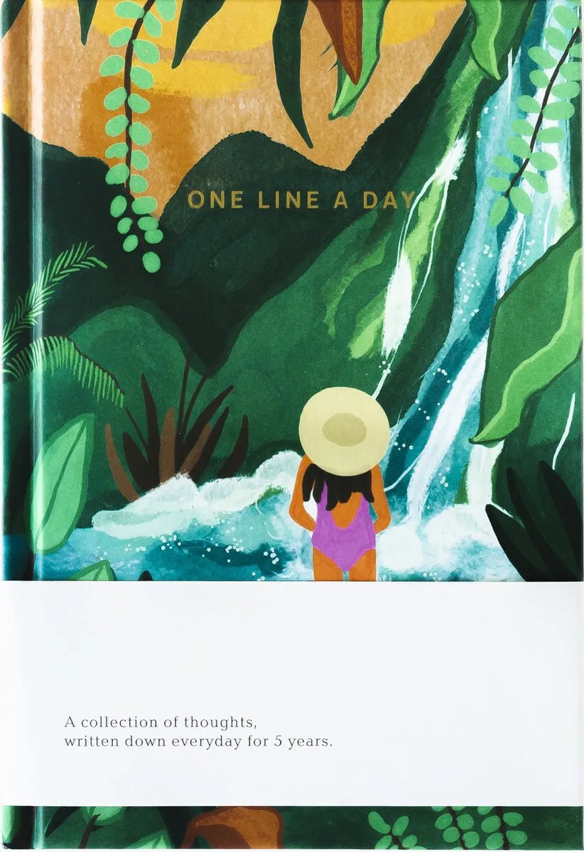 &INK - One Line a Day dagboek - 5 jaar - junglegroen by A Journal in Jungle Green – product photo