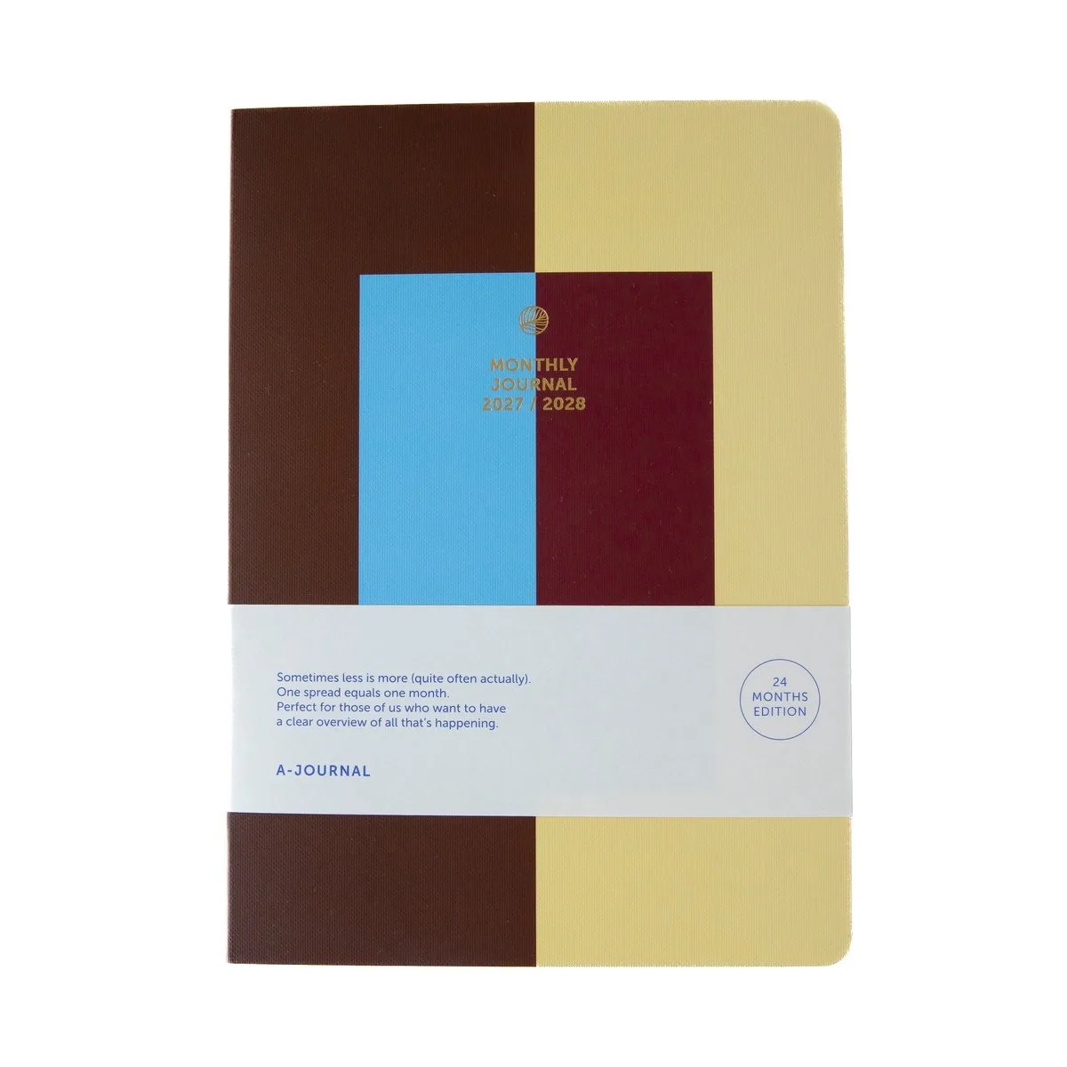 Monthly Journal Agenda 2027 - 24 Maanden - Maandagenda van A Journal in Bordeauxrood – productfoto
