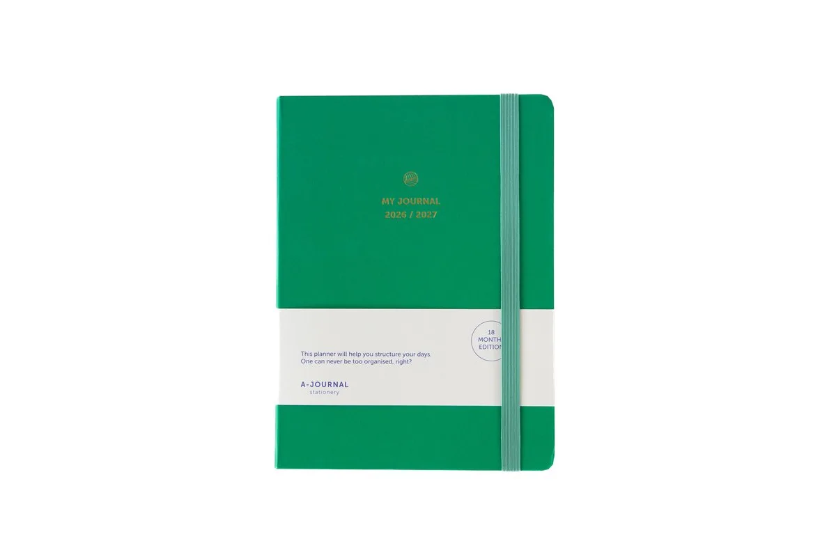 My Journal - 18 maanden agenda - 2026-2027 van A Journal in Emerald Groen – productfoto