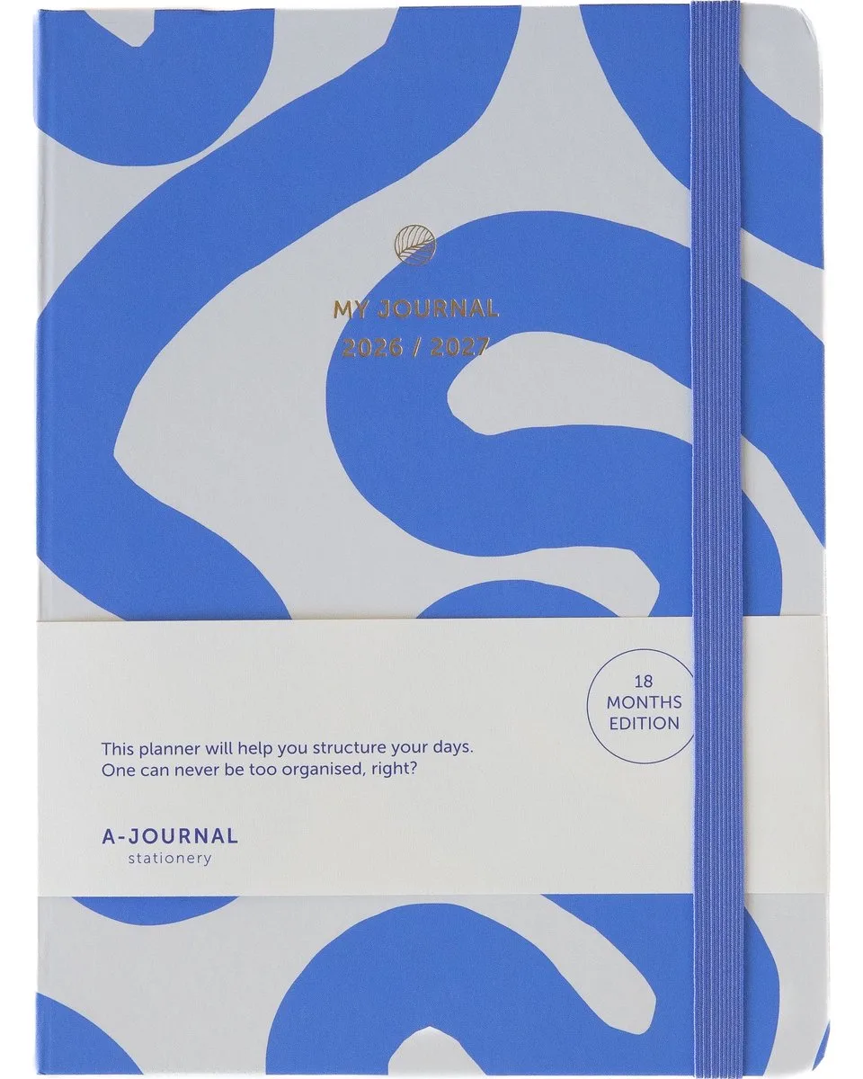 My Journal - 18 maanden agenda - 2026-2027 - Flow van A Journal in Blauw – productfoto