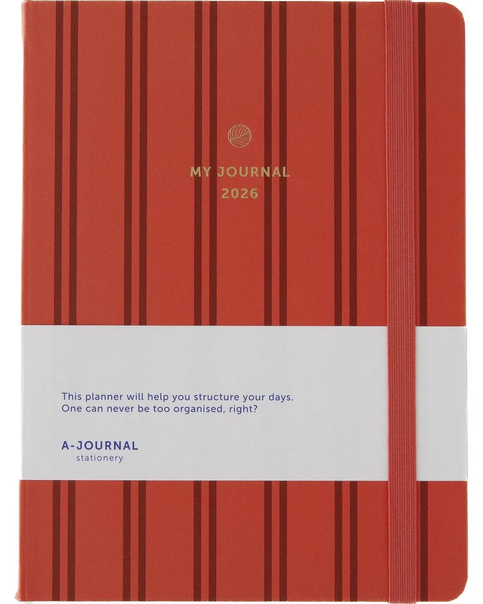My Journal - Agenda - 2026 - Coral - Streep by A Journal in Coral Streep – product photo