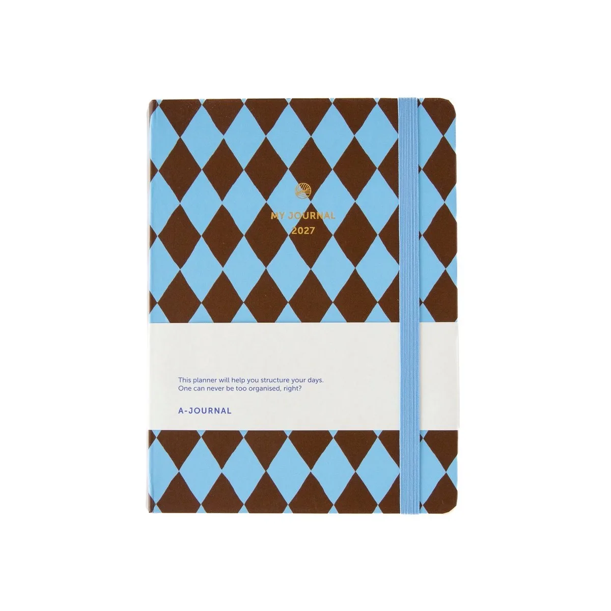 My Journal Agenda 2027 - Checked Chocolade by A Journal in Blue – product photo
