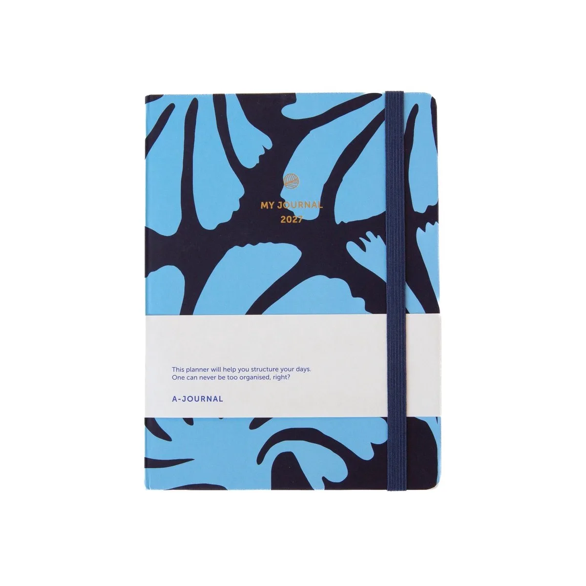 My Journal Agenda 2027 - Floral donkerblauw/lichtblauw de A Journal en Bleu clair – photo produit