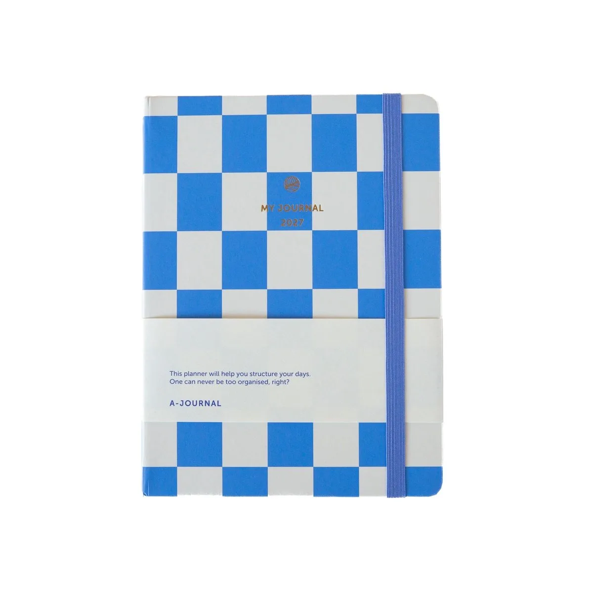 My Journal Agenda 2027 - geruit van A Journal in Blauw – productfoto