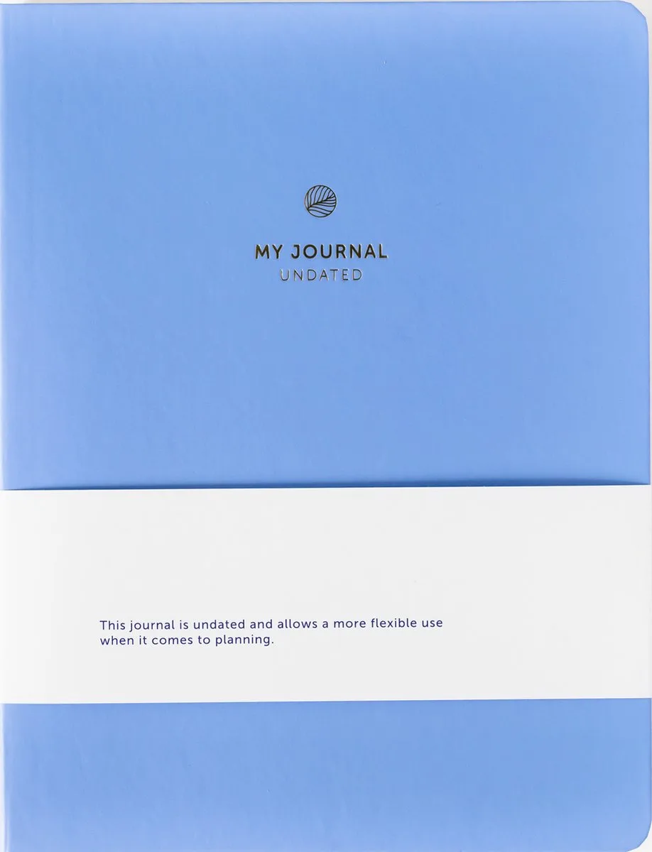 My Journal - Ongedateerde agenda - A5 - 1 dag per pagina van A Journal in Blauw – productfoto