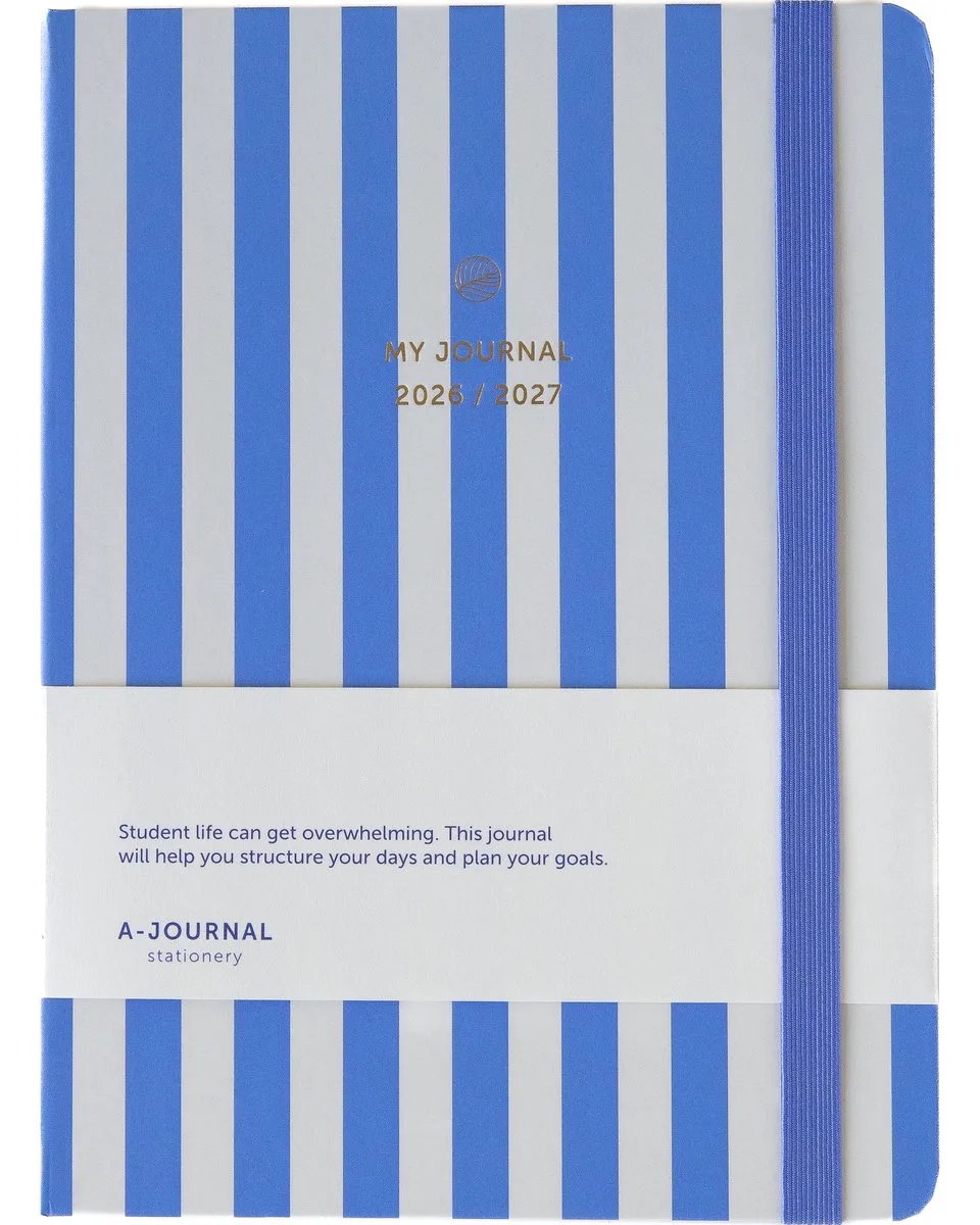 My Journal - Schoolagenda 2026-2027 - A5 - gestreept från A Journal i Blå – produktbild