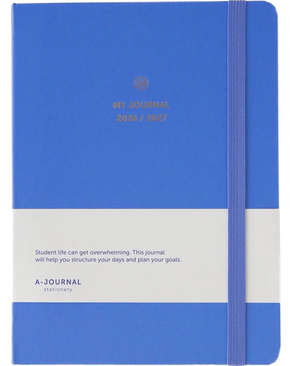 My Journal - Schoolagenda 2026-2027 - A5 van A Journal in Lavendel Blauw – productfoto