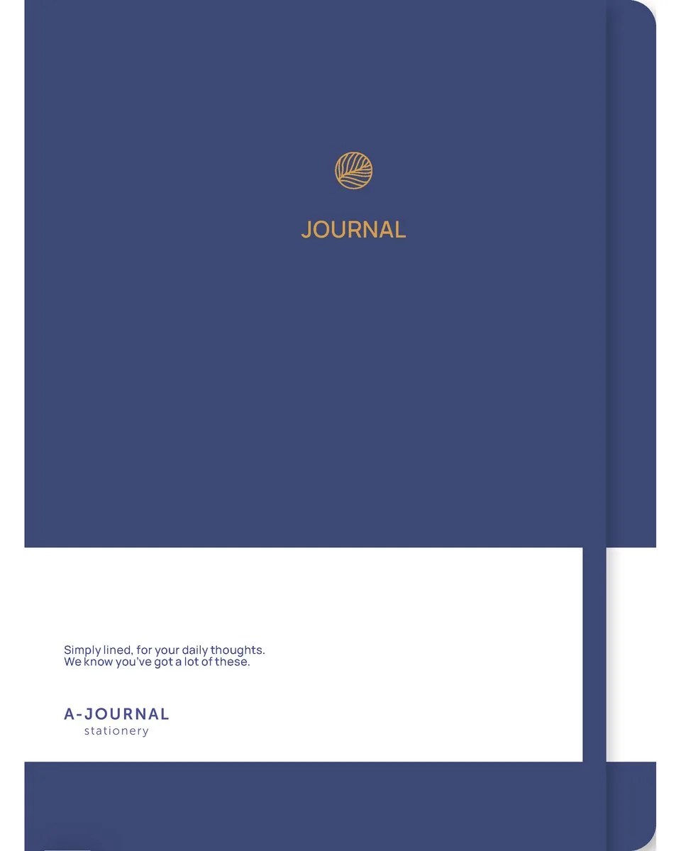 Notitieboek - A5 - Gelinieerd fra A Journal i Mørkeblå – produktbillede