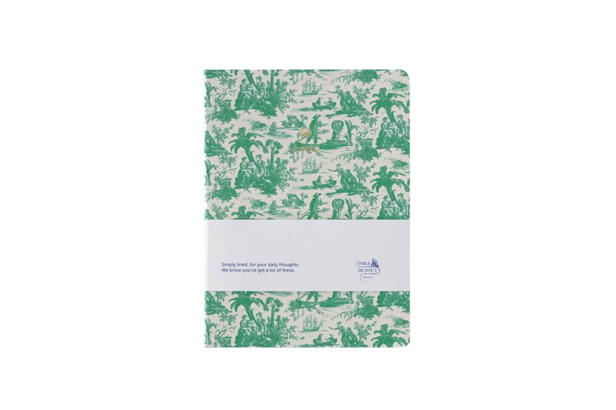 Notitieboek - A5 - Toile de Jouy - Botanisch de A Journal en Vert – photo produit