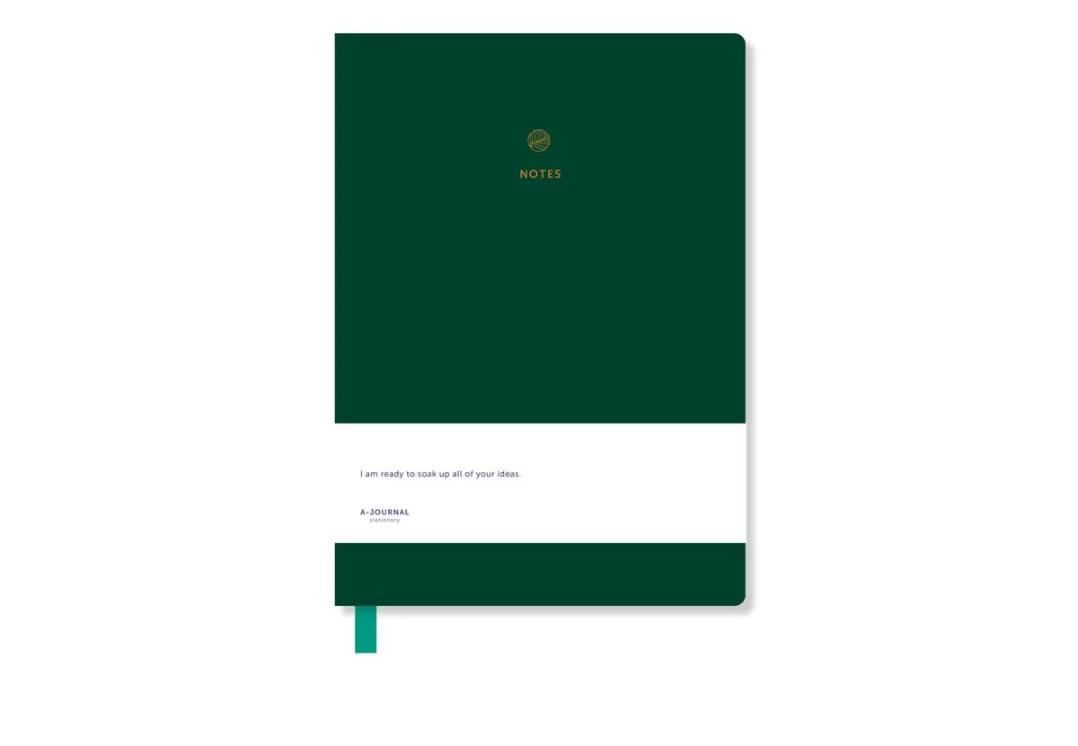 Notitieboek A6 - donkergroen van A Journal in Donker Groen – productfoto