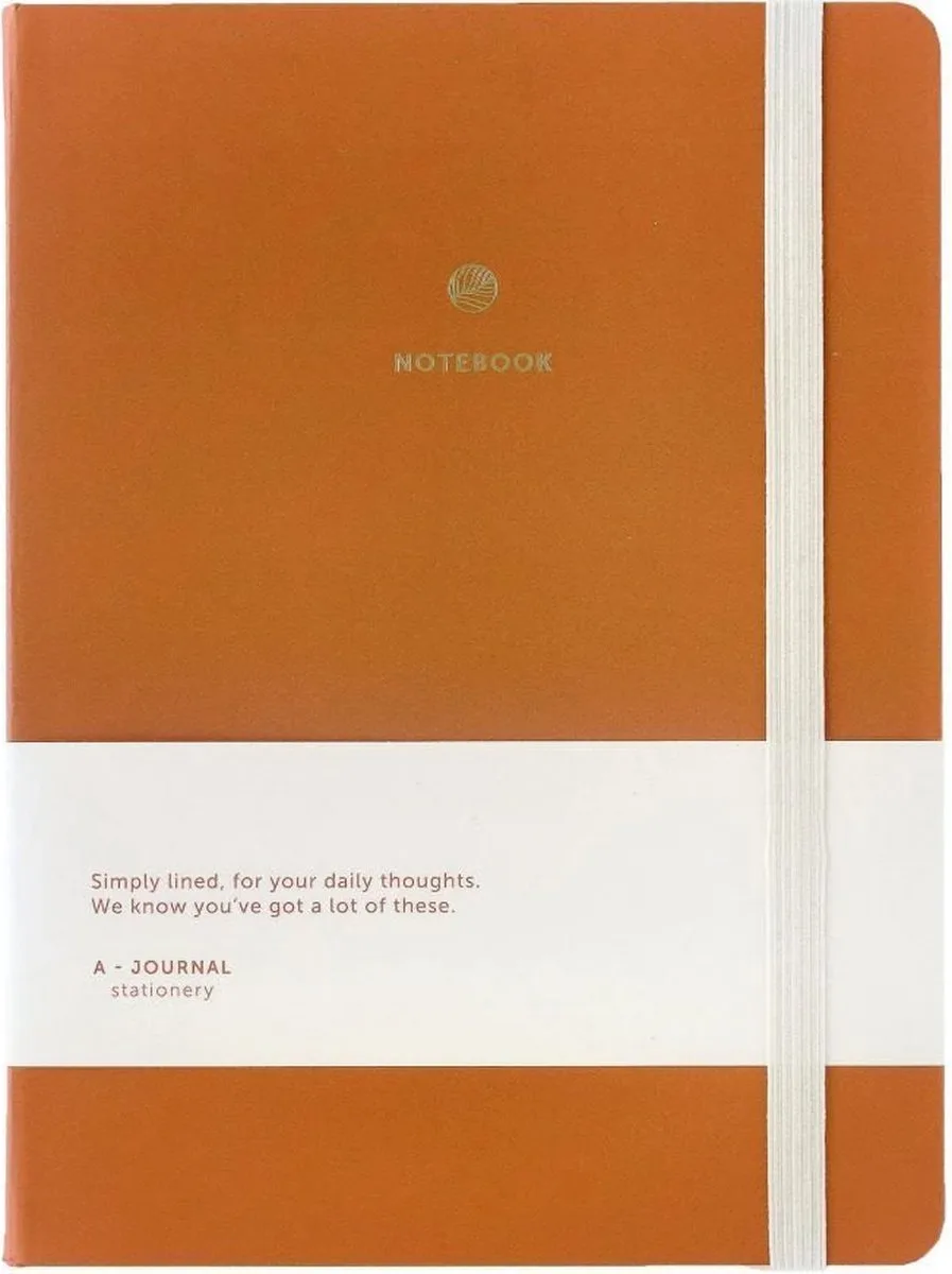 Notitieboek - terracotta - A5 - 144 pagina's van A Journal in Rood – productfoto