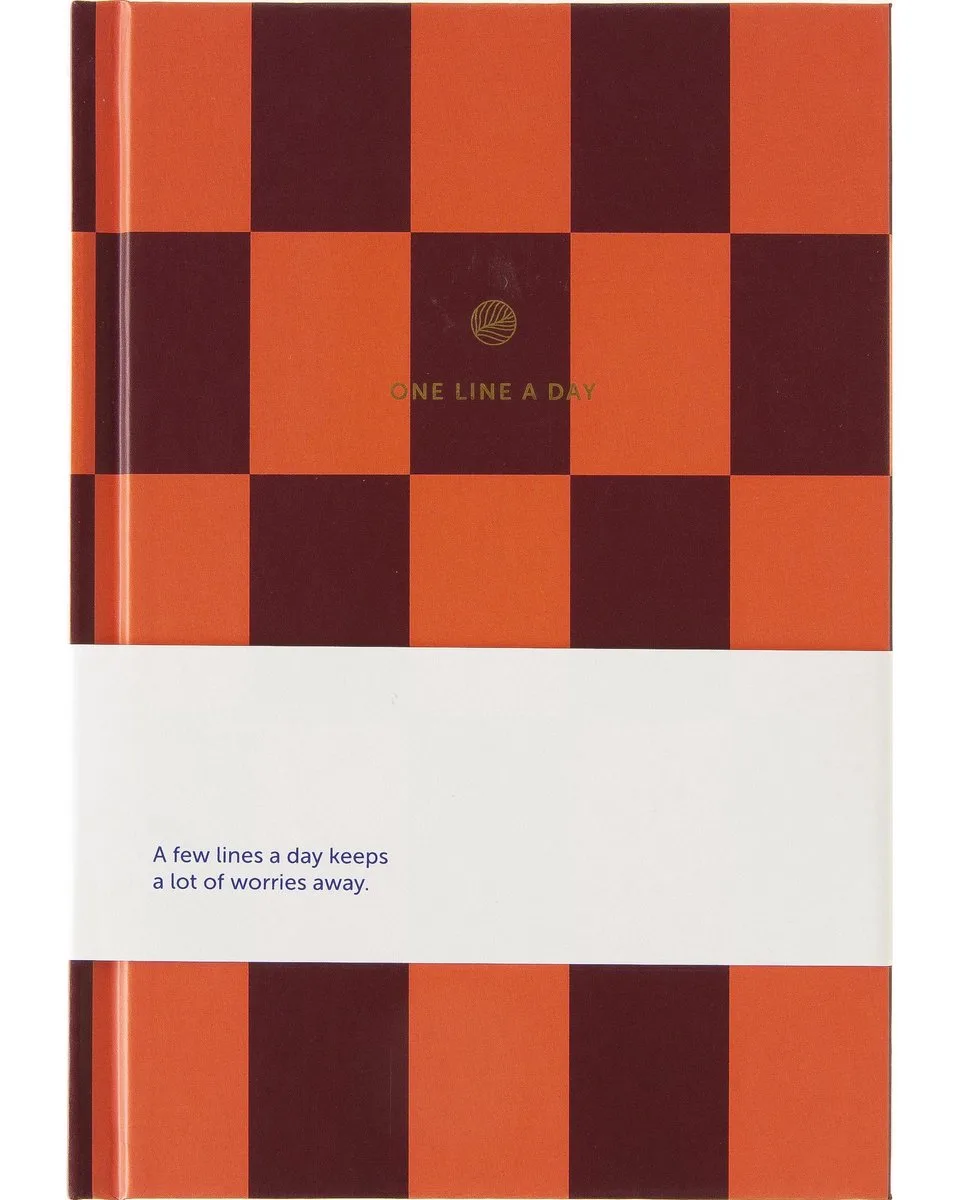 One Line a Day - 5-jarig dagboek van A Journal in Geruit – productfoto