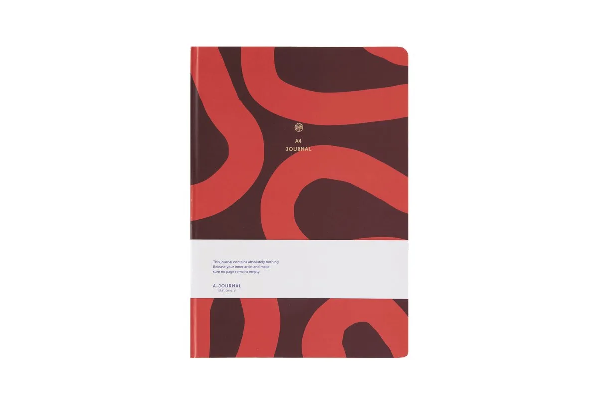 Schetsboek - A4 - Flow Coral de A Journal en Marron – photo produit
