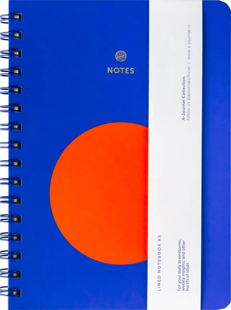 Spiraal notitieboek - A5 de A Journal en Bleu – photo produit
