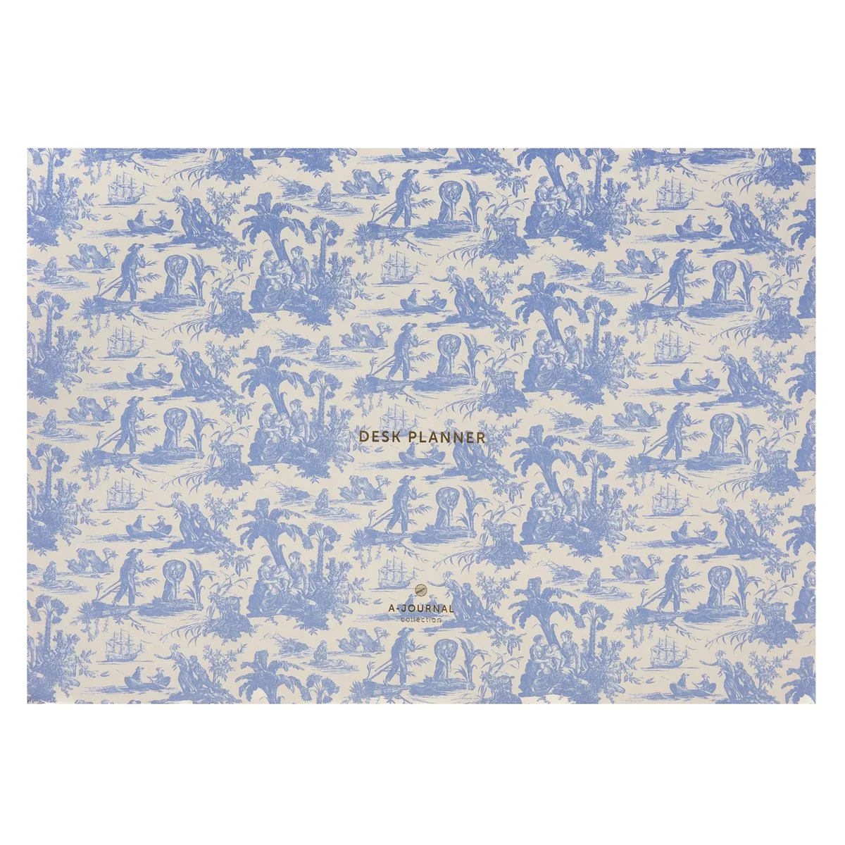 Weekplanner - Bureau - Toile de Jouy de A Journal en Blanc – photo produit