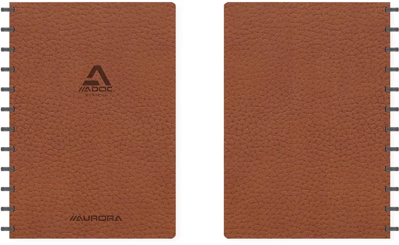 Business schrift, ft A4, 144 bladzijden, geruit 5 mm, bruin by Adoc – product photo