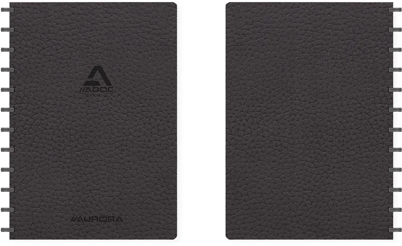 Business schrift, ft A4, 144 bladzijden, geruit 5 mm, zwart by Adoc – product photo