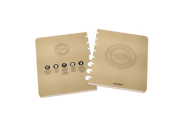 Schrift Adoc BIO A5 lijn 144 pagina's 90gr kraft van Adoc – productfoto