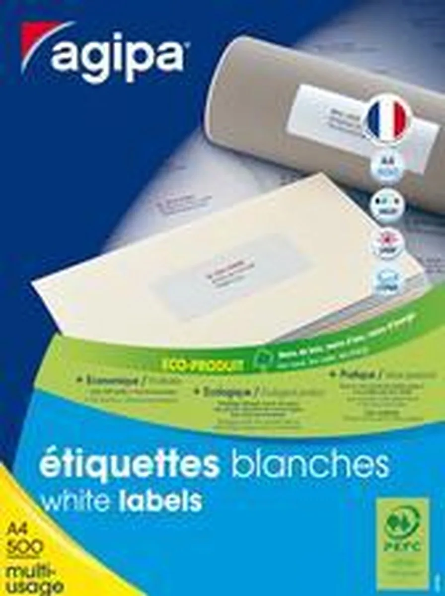adres etiketten 105x148-5mm by Agipa in White – product photo