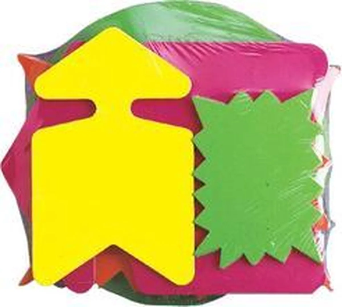 Pijlsymbool-etiketten, geel/oranje, 160 x 240 mm de Agipa en Blanc – photo produit