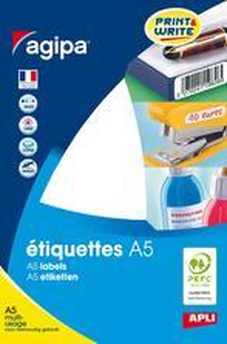 universele etiketten, 32 x 40 mm by Agipa in White – product photo