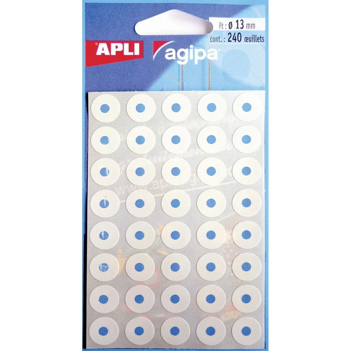 versterkingsringen etui van 240 stuks van Agipa – productfoto