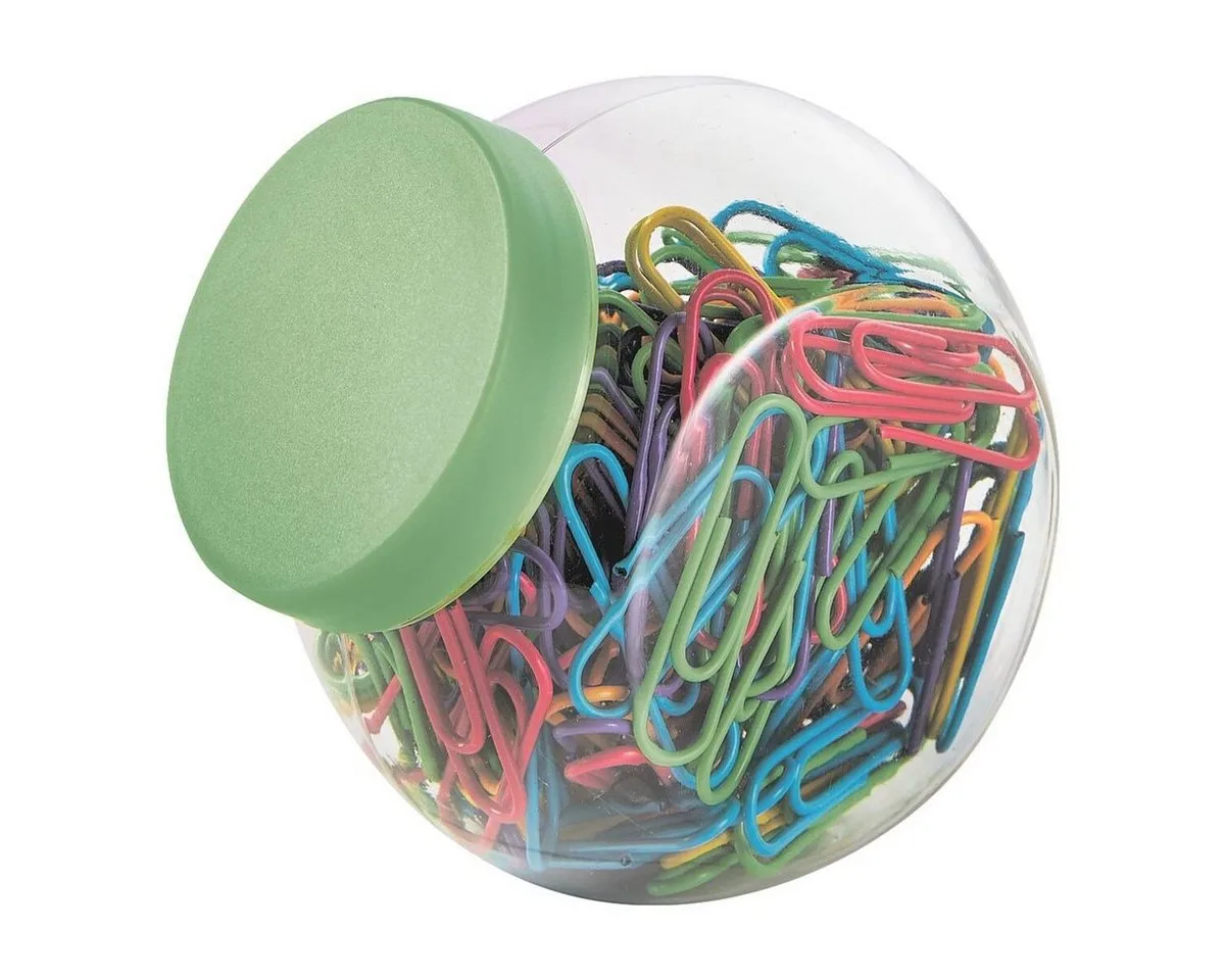 Büroklammer, 26 mm, mehrfarbig kunststoffüberzogen, rund, 200 Stück de Alco en Multicolore – photo produit