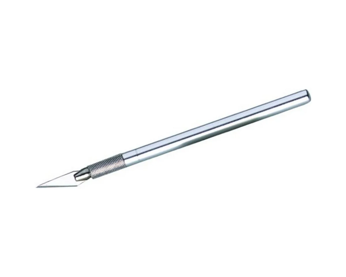 Cutter Skalpell mit Stahlgriff inkl. 3 Ersatzklingen de Alco en Argent – photo produit