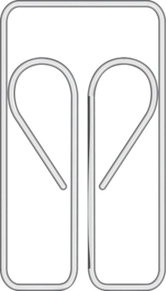 paperclips - 22mm - uilvorm - doos 100 stuks - AL-2275 von Alco in Silber – Produktfoto