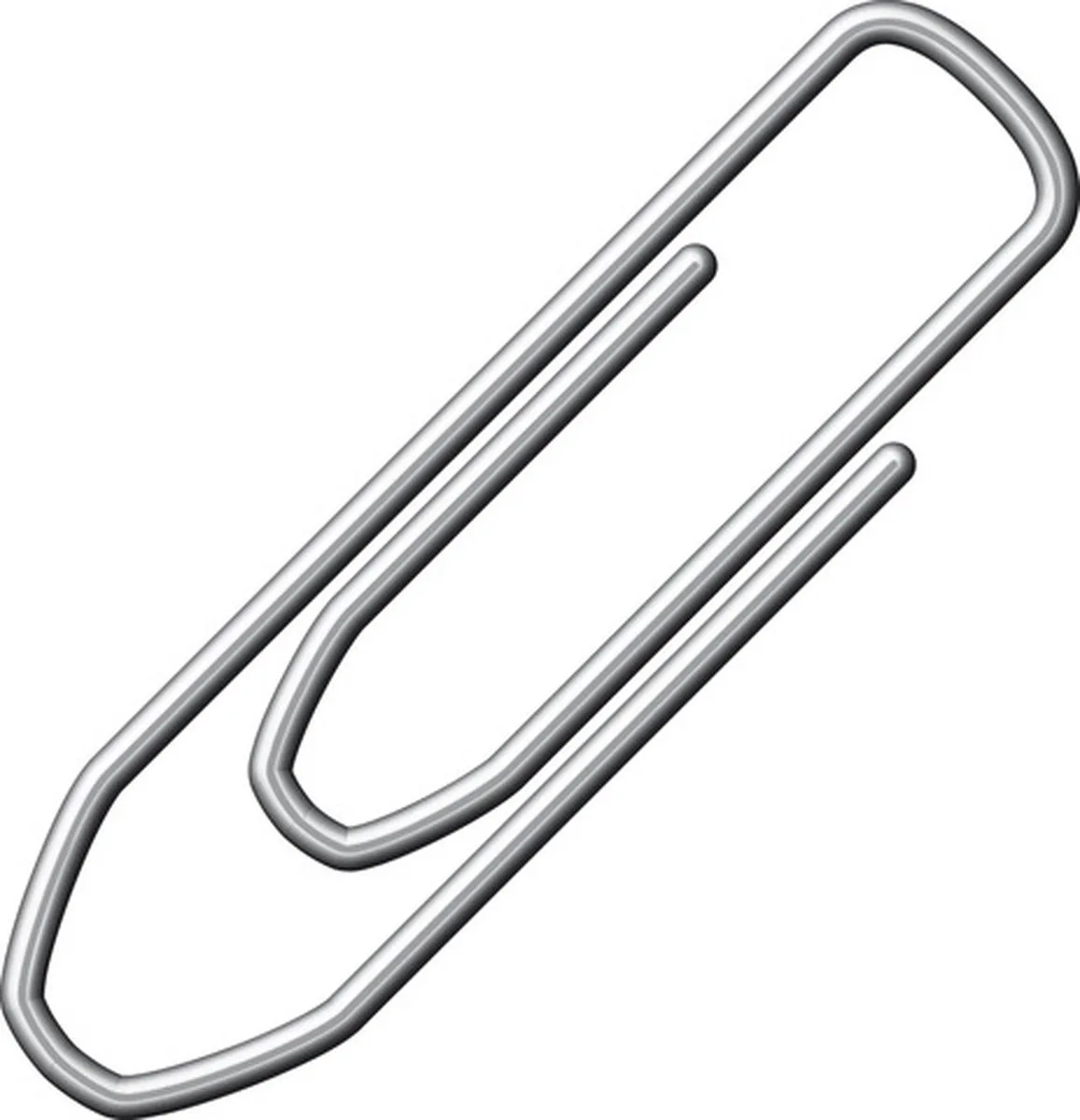 paperclips - 26mm - hoekig - 100 stuks in doos - AL-215 von Alco in Metaal – Produktfoto